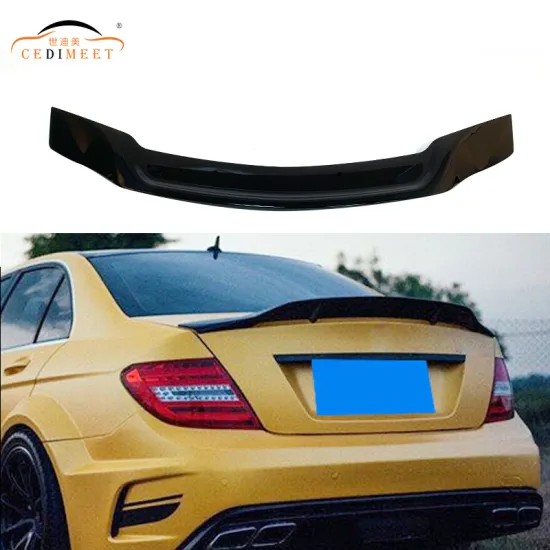 High Quality New Type Car Body Kit - Back Boot Lip ABS Plastic Rear Boot Spoiler Wing for W204 XR Style
