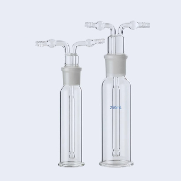 2024 New KRC Glass Gas Washing Bottles for Laboratory Use