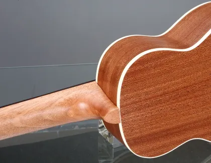 Custom lettering rosewood ukulele
