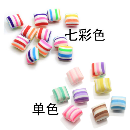 Kawaii Simulation Candy Polymer Bunter Ton gesponnener Zucker DIY Handmade Craft Supplies Scrapbooking Zubehör