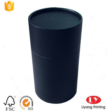 Black Round Cardboard Tube Gift Box Packaging