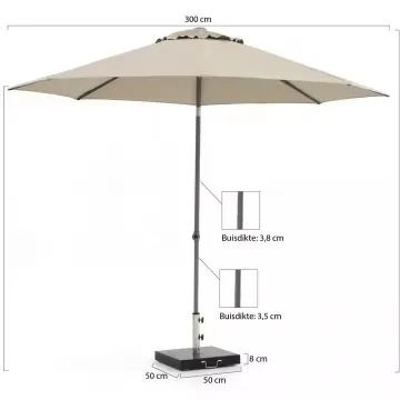 Customized Aluminum Banana Shaped Beach Umbrella for Outdoor Restaurants