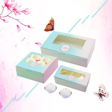 Gradient ramp bakery boxes with window