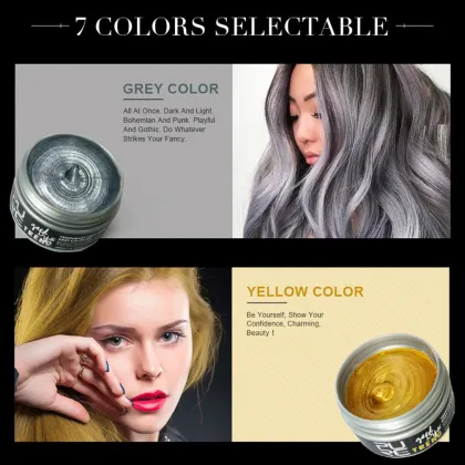 PURC Disposable Hair Cream Universal Men Styling Pomade Compact Stained Hair Styling Wax Men Styling Products
