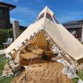 5m Canvas Yurt Bell Tent para 6-8 pessoas