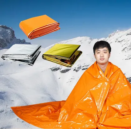 Waterproof Survival Silver Mylar Emergency Thermal Insulation Blanket