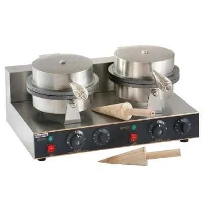 2-Plate Industrial Electric Commercial Big Ice Cream Skin Penis Waffle Maker Machine