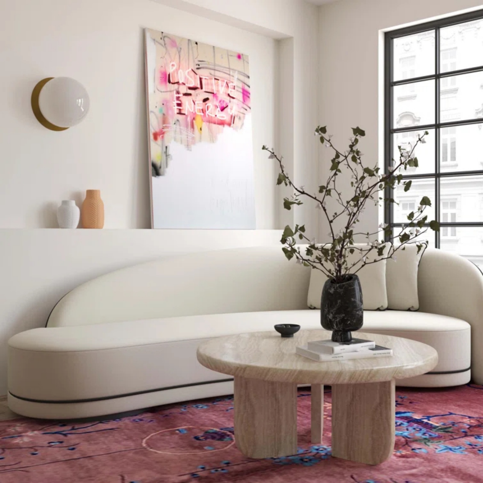 Terence Three Leg Round Coffee Table