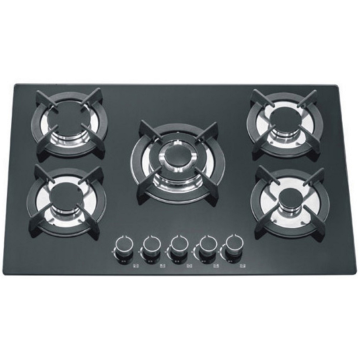 5 Burners Tempered Glass Surface Gas Hob