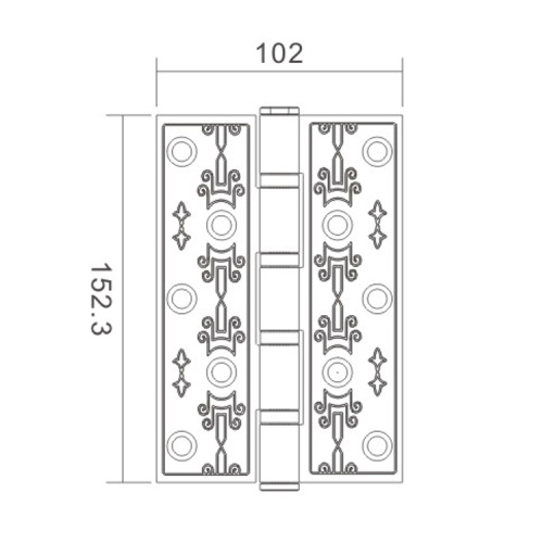 304 шарнир из нержавеющей стали