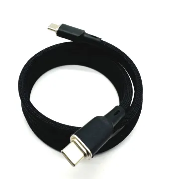 Self coiling PD 100W USB TYPE-C fast charging cable