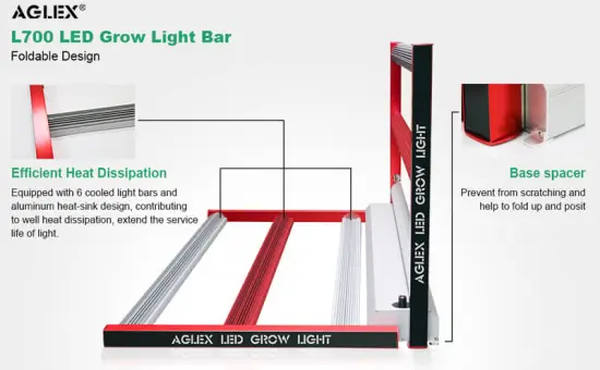 Led grow light bars hlg for vertical farm