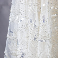 Moda yeni tasarım parlak kristal payet elbise kumaş