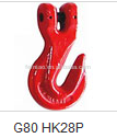G80 Hook en acier inoxydable, crochet pour les yeux, crochet de pliage, crochet de traction, raccroch à crochet d'élingue, acier en alliage forgé de crochet forestier, quincaillerie mentale