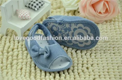 Soft Cotton Elastic Rope Toe Crib Baby Sandal