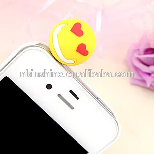 Cute emotional phone anti dust plug , dust plug , anti dust plug