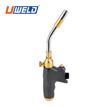 UWELD Single-Tip Self-Ignition Mapp Gas Welding Torch with Brass Tip