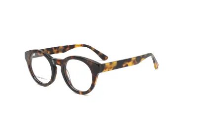 Belieye Classic Round Acetate Eyewear Frames Safety Glasses