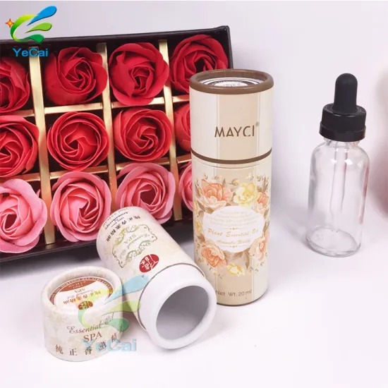 Essential Oil Paper Tube Packing Box for 30ml Bottles, Essential Oil Gift Box Packaging Tube