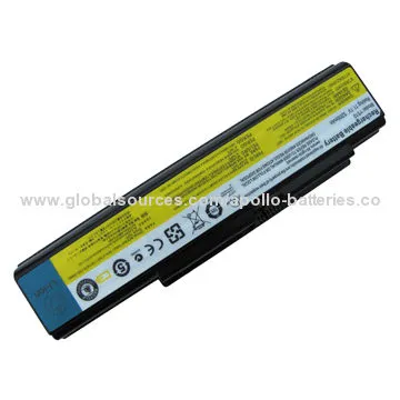 High capacity laptop battery, 6 cells, 11.1V 4400mAh, for Lenovo IdeaPad Y710, IdeaPad Y730