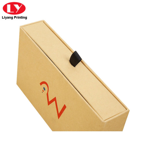 Custom Printed Logo Cardboard Kraft Drawer Boxes Packaging