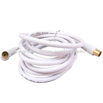 Coaxial cable, RG6, OD1.02, M/M, M/F