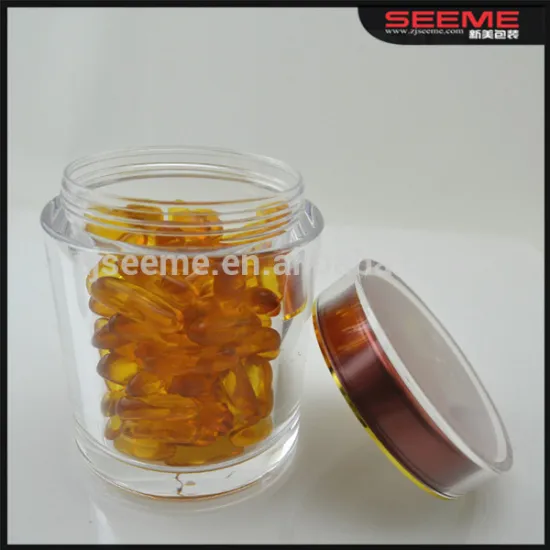 Health care products packaging acrylic jar,serum capsule bottle packaging