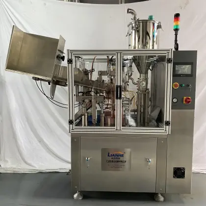 Automatic Skincare Cleanser Lotion Tube Filling and Sealing Machine