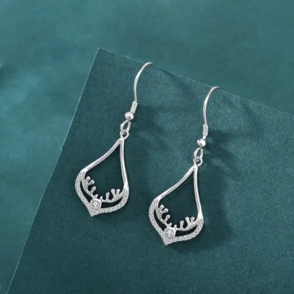 925 Silver Earrings Women Jewelry Drop Fancy Earrings