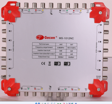 Cascade Satellite Multiswitch 10x12 10inputs 12 outputs Model MS-1012NC