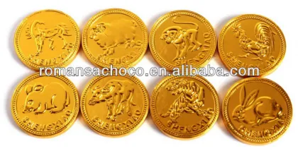 Gold Chocolate Coin