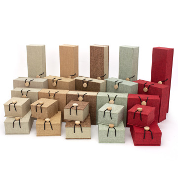 Custom Logo Printed Flip Cloth Jewelry Packaging Boxes for Necklaces