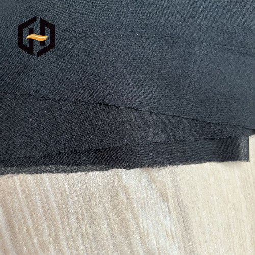 Black woven polyester lining fabric for dress