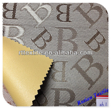 polyester oxford Jacquard with PVC foam fabric