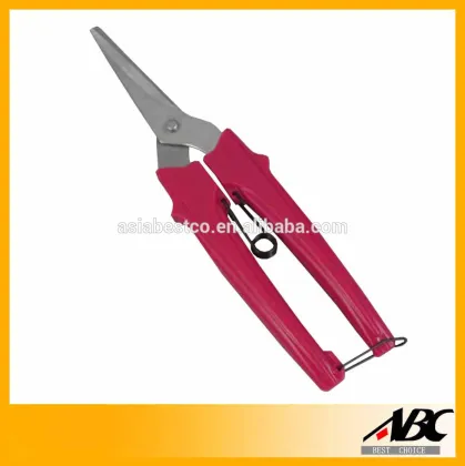 High Quality Plastic Handle Power Garden Scissors With Rope