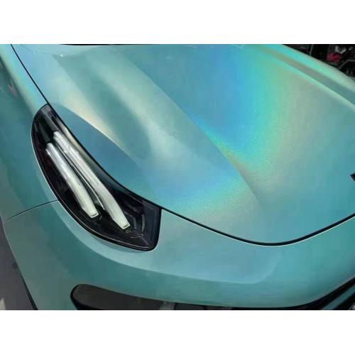 PET Laser Colorful Tiffany blue car wrap vinyl