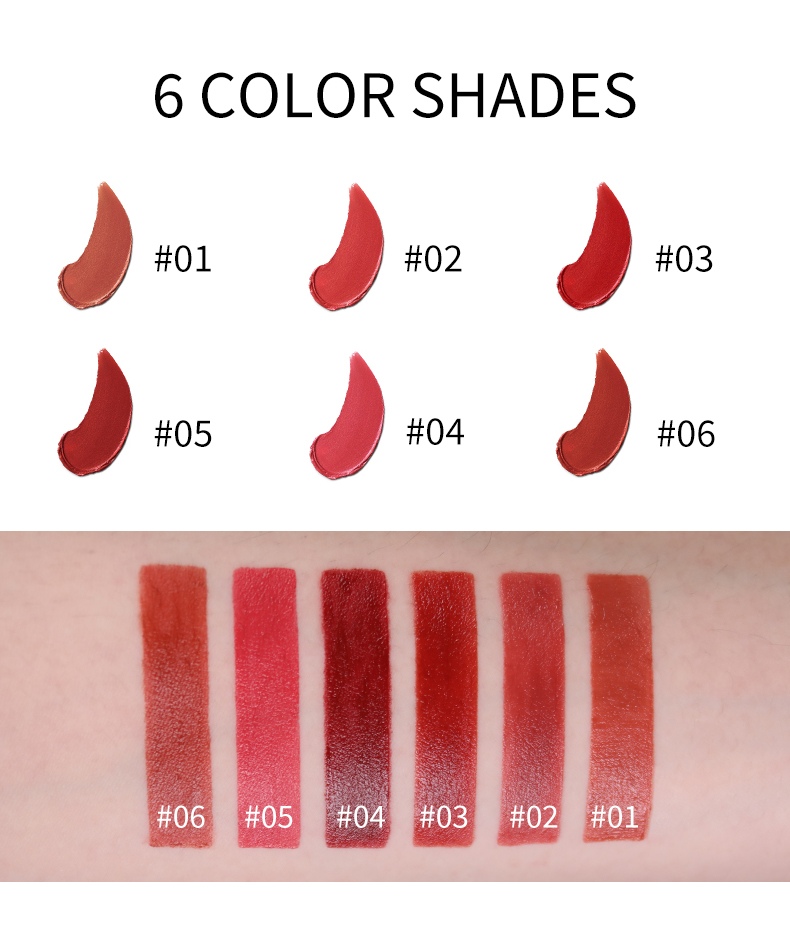 Custom Velvet Lip gloss vendor custom lipgloss OEM private label Matte lip gloss matte lipstick For mashed potato texture