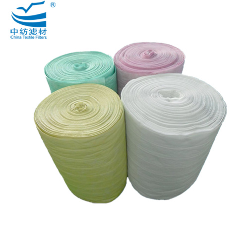 Double layer F7 bag filter media