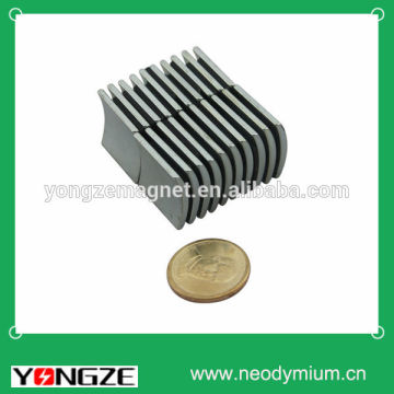 Powerful neodymium arc segment magnets