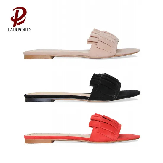 soft flat fashion slippers making new design