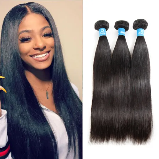 Cheap Hot Sale 100% Unprocessed Virgin Peruvian Human Hair Silky Straight Extension Bundles for Women