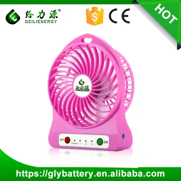 Newest Rechargeable USB Mini Handheld Battery Operated Pocket Fan
