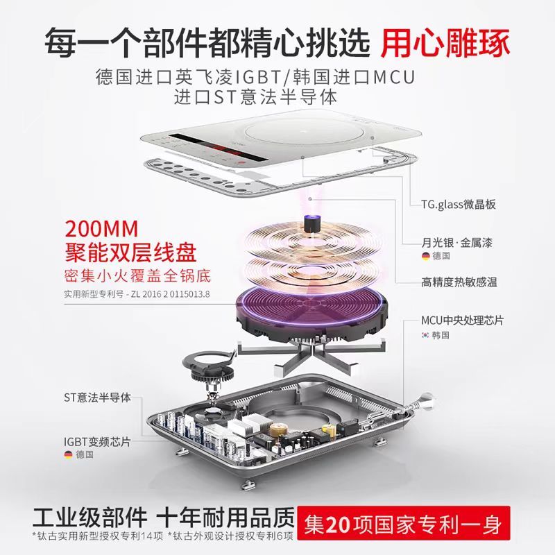 Smart Induction Cooker with Touch Control