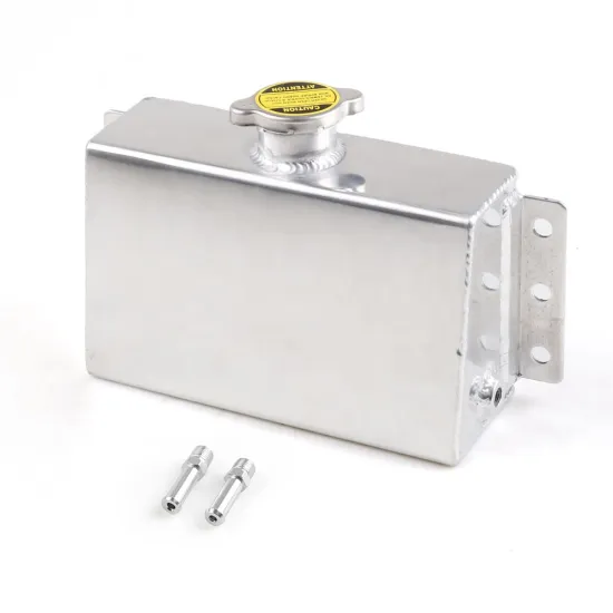 Universal 1L Aluminum Coolant Expansion Tank: Overflow Reservoir, Oil Catch Can, and Fuel Surge Tank