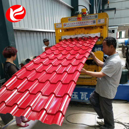 Roofing glazed tiles roll forming making machine
