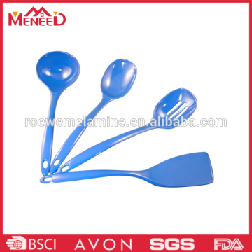 Blue color mealmine plastic unbreakable dinnner spoon