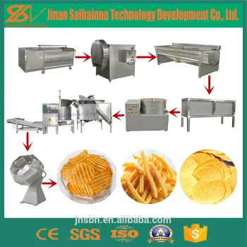 semiautomatic fresh fried food potato chips making machine