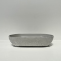 Elegantes einzigartiges ovales Betonbecken