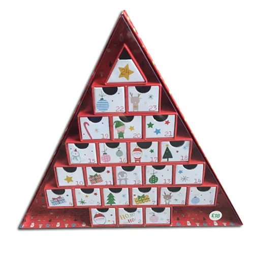 Paper Advent Tree Gift Keepsake Box