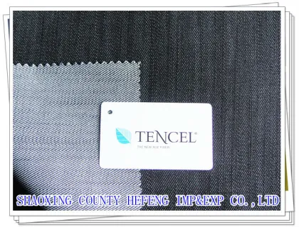 10s tencel denim fabric lyocell denim fabric mixture denim bamboo fiber